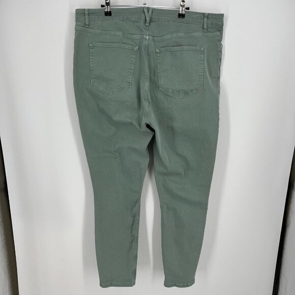 Vinyard Vines Jamie High-Rise Garment-Dyed Jeans Size 35 Green Stretch Coastal - Picture 2 of 14